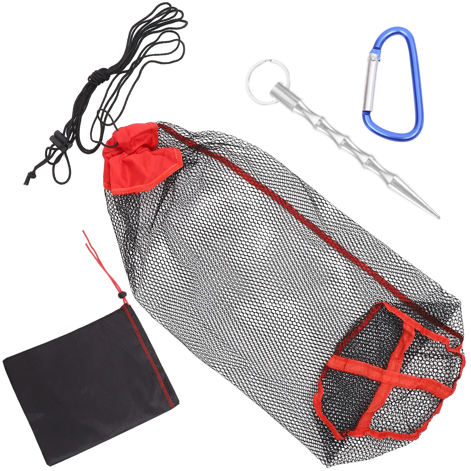 Folding Fish Basket Diving Fishing Net Bag Ground Insert Affordable Catcher Storage