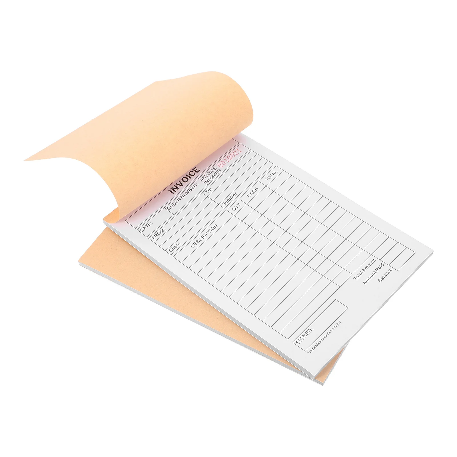 2Pcs Invoice Book for Record Keeping Small Business Supplies and Compact Design for Various Industries