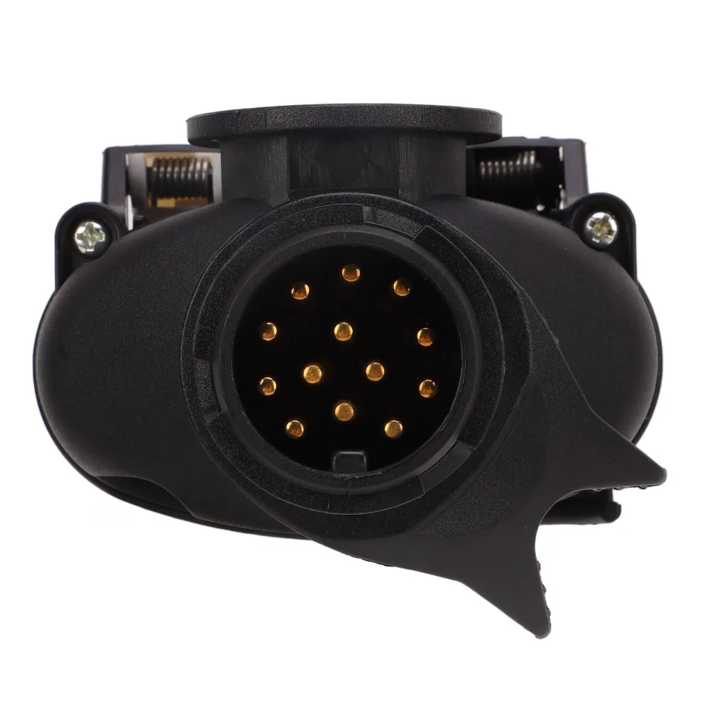 Universal 13 Pin to 7 Pin Trailer Plug Adapter Dual Dual Plug Conversion Adapte Caravan