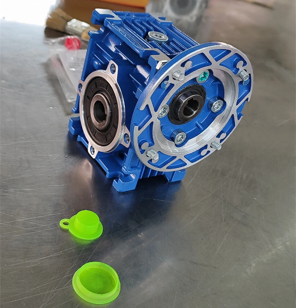 Worm Gearbox Worm Gear Reducer CYRV30 with Air plug Output 14mm Input 9/11mm 9-4 Copper worm gear Factory Outlet