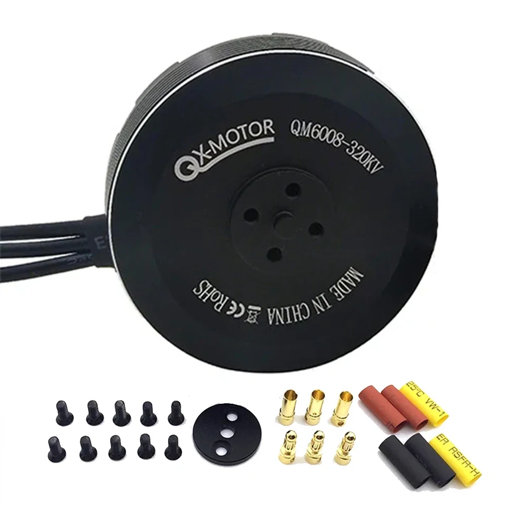 QX-MOTOR QM6008 5208 320KV 370KV Brushless Motor select and use 1552 1760 Carbon fiber propeller for S800 S900 S1000