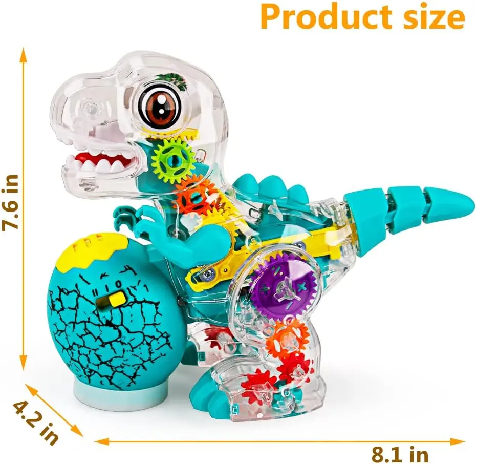 Dinosaur Toys ,Dinosaur Toys for Kids 3-5  Walking Dinosaur Toys with Light  Music Roaring Sound Electric Pet Dinosaur Model