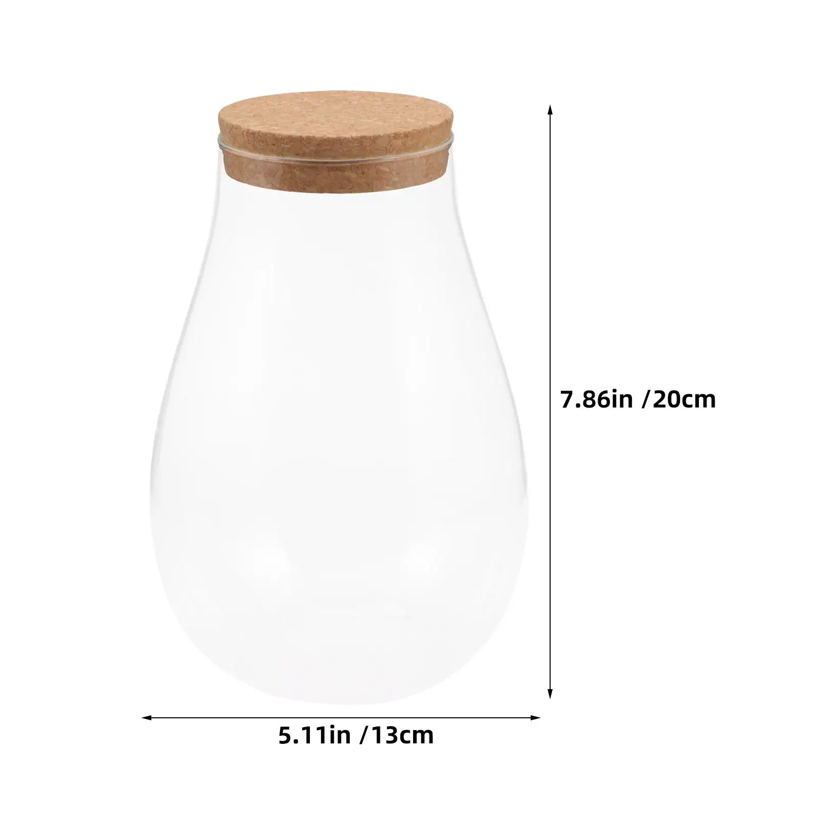 Micro Landscape Ecological Bottle Terrarium Jar Water Plants with Straw Container Vase