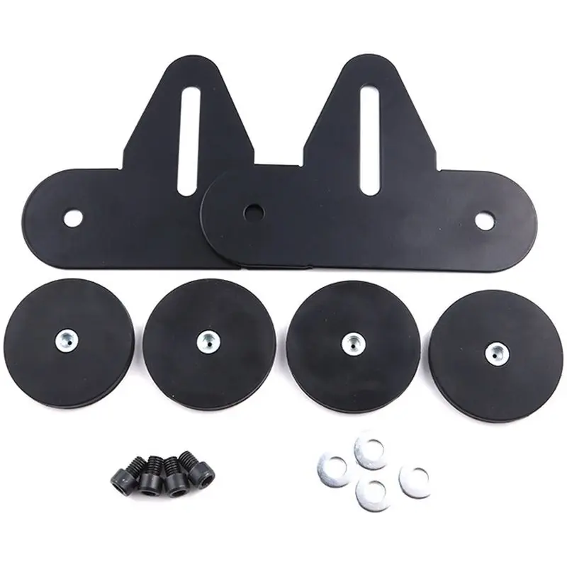 AS57-Magnet Car Top Light 66Mm Set Strong Magnetic Adhesive Suction Cup Base Flat Bracket