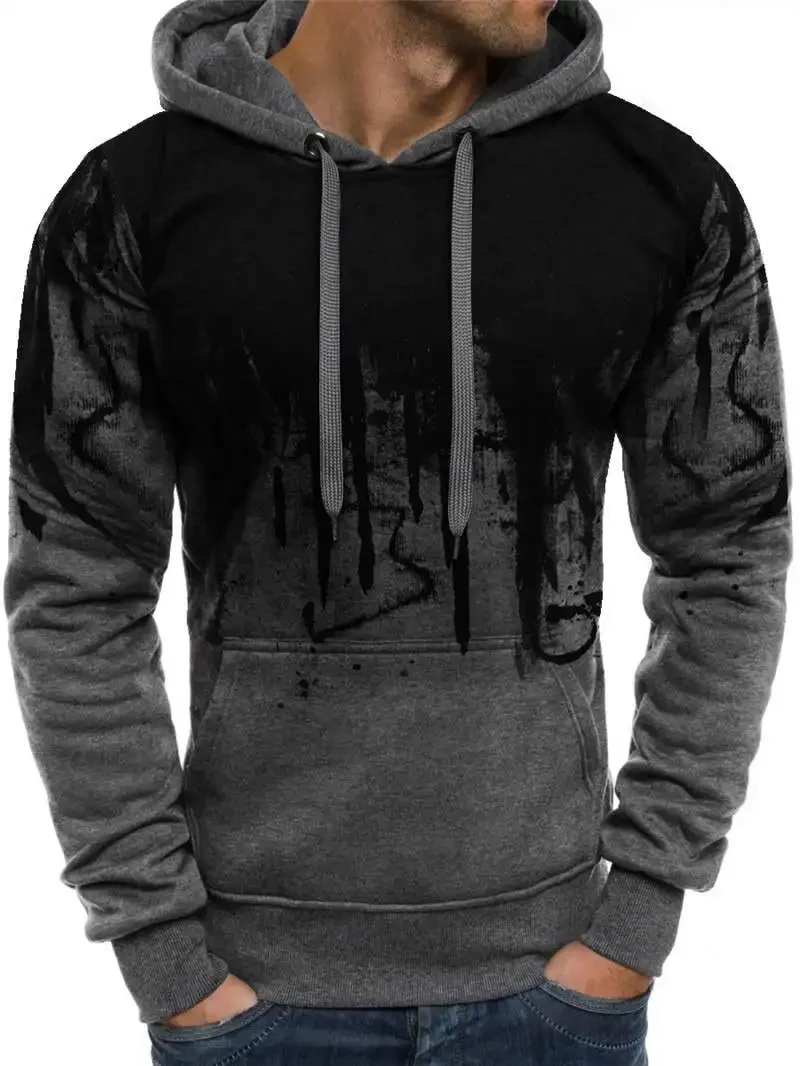 Spring Autumn Men's Trending Tracksuits Men Camouflage Hoodie + Pant 2 Piece Set Sports Wear 3d Ink Jogging Suits Hoodies Sets view 6