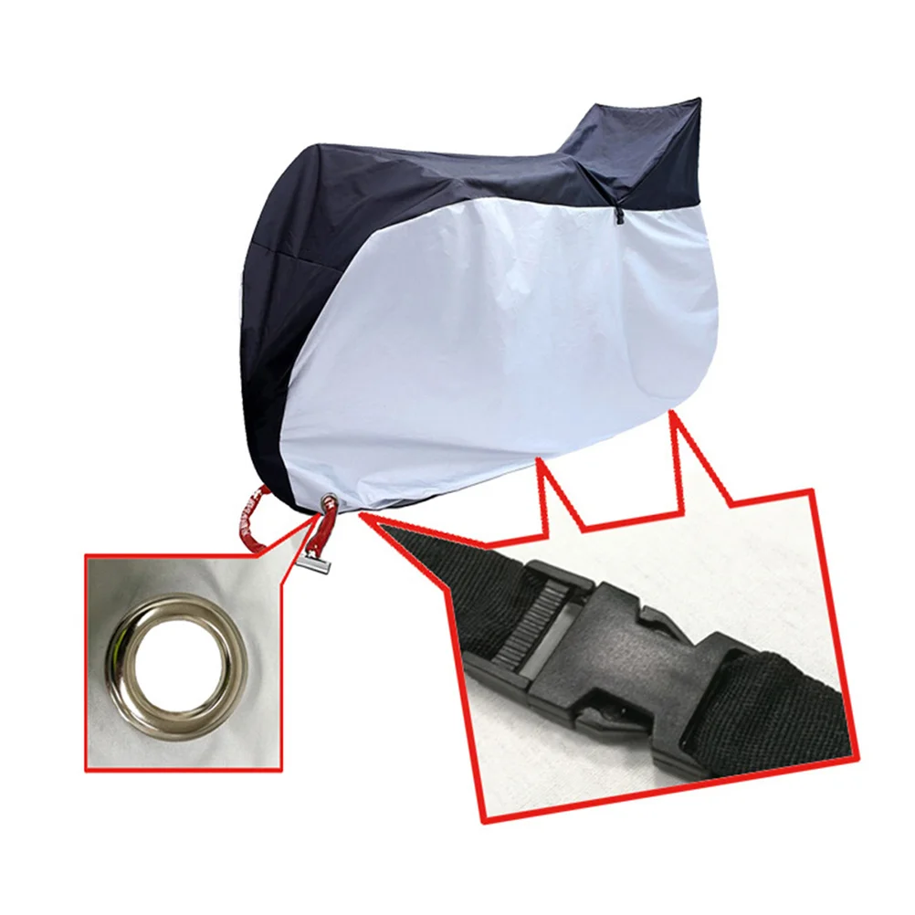 

1Pcs Waterproof Bike Cover Xl 200x70x110cm Outdoor Protective Cover Dust Rain Uv Wind Proof Outdoor Bike Protector