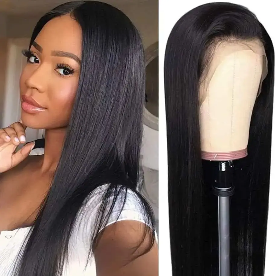 Melodie 13X6 HD Lace Frontal Wigs Human Hair 13x4 Straight 150 Density Pre Plucked Indian Hair For Women