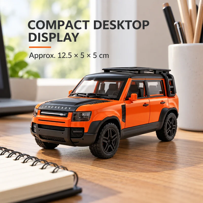 Creative Alloy Diecast SUV Model Land Rover Defender Pull Back Car Collectible Vehicle Toy, Birthday Christmas Gift