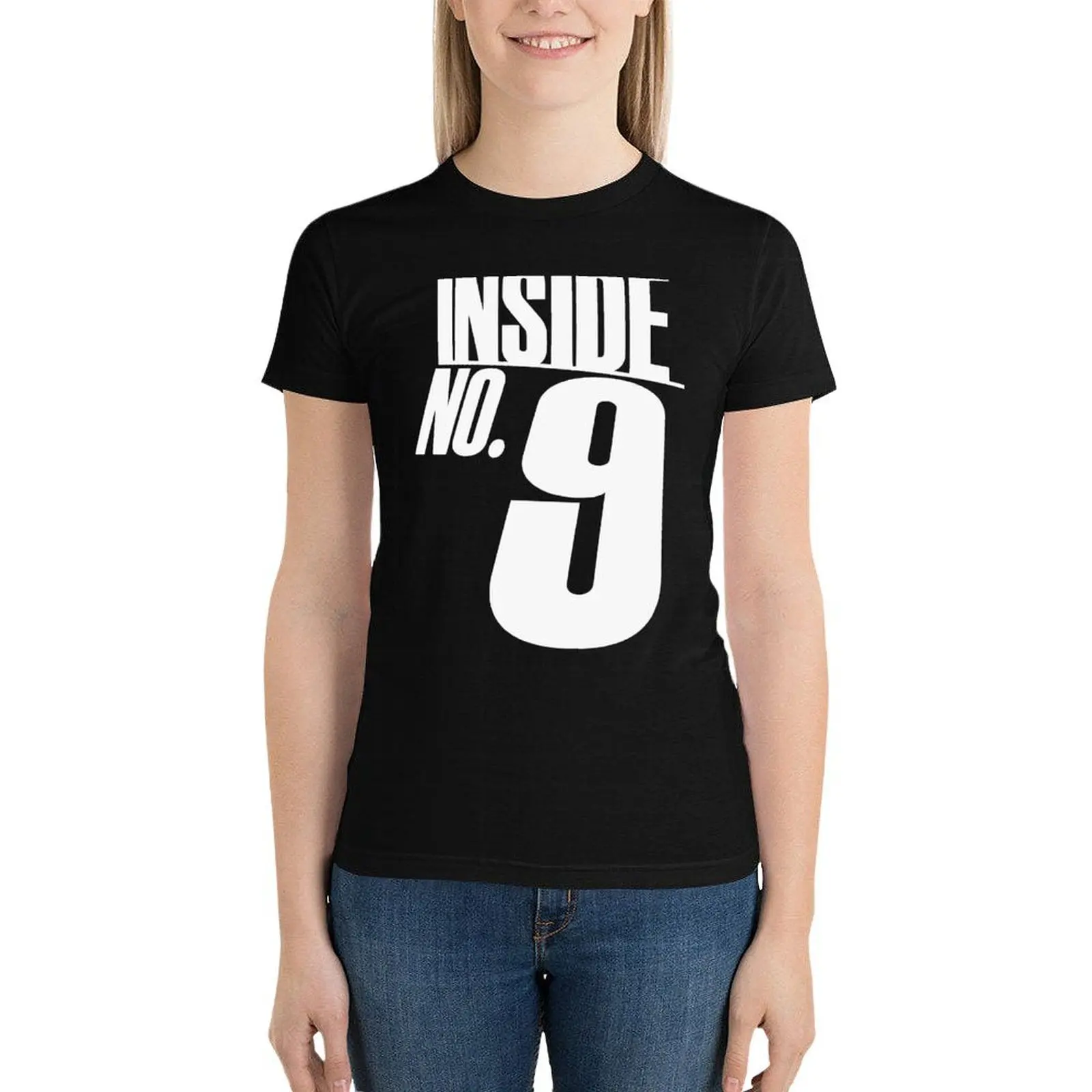 Inside No. 9 t-shirt plus size top camicie da allenamento moda coreana per donna vestibilità ampia