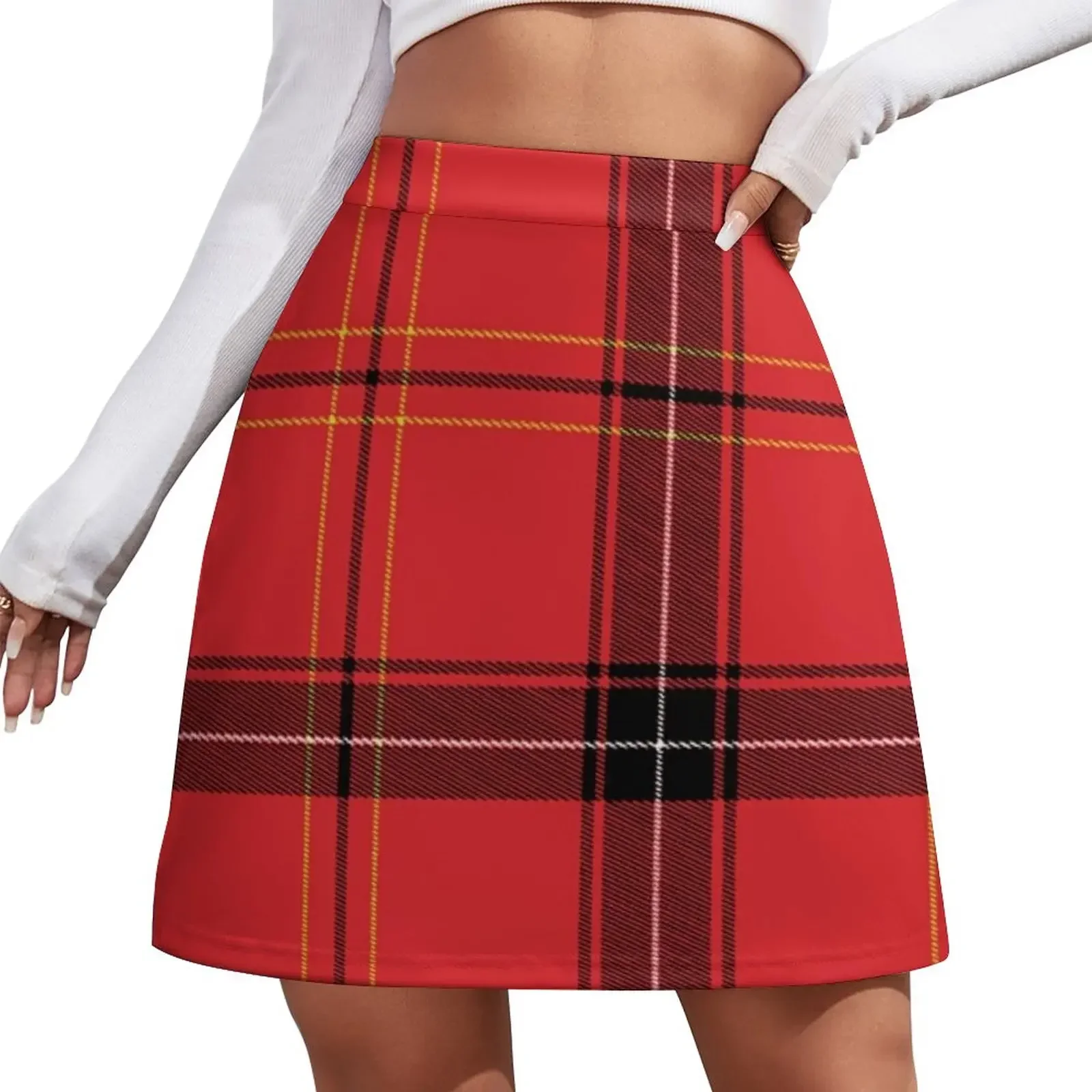 

red plaid Mini Skirt skirts for womens mini denim skirt women's skirt 2025 trend Mini