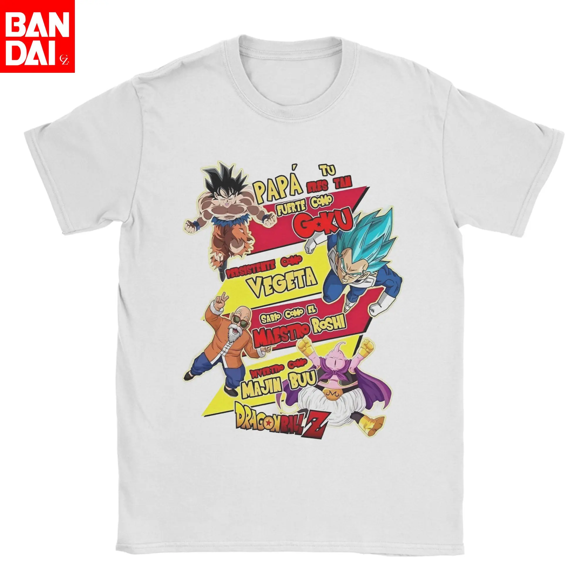 

Dragon Ball Father's Day T-Shirts Super Saiyan Dad Humor Pure Cotton Tee Shirt Round Collar Short Sleeve T Shirts Clothes Tops