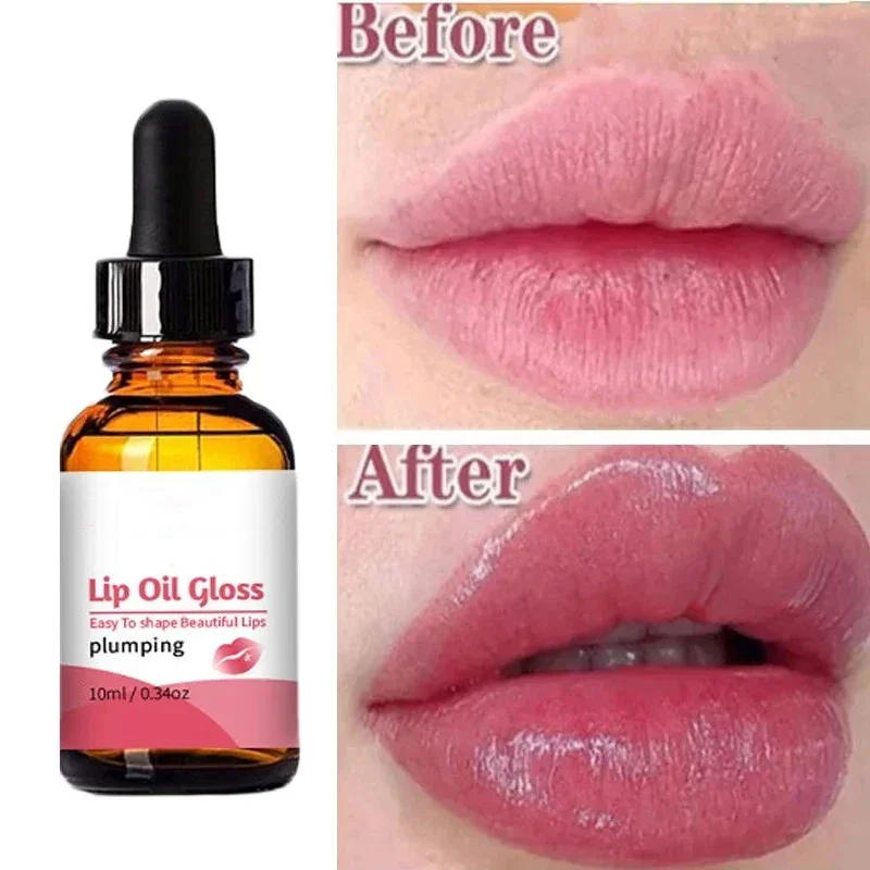 Instant Volumising Lips Serum Plumper Repairing Reduce Fine Lines Long Lasting Fuller Filler Bigger Lips Moisturizing Care Serum