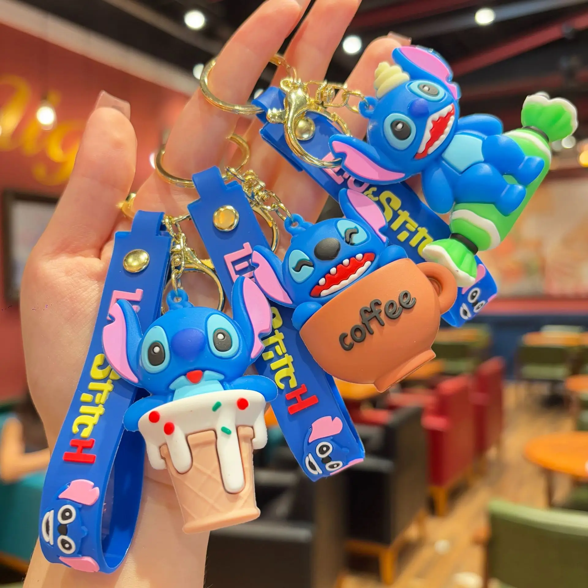 

Kawaii Disney Stitch брелок милая студенческая сумка брелок аксессуар автомобильный подвесной подарок подарок девушке