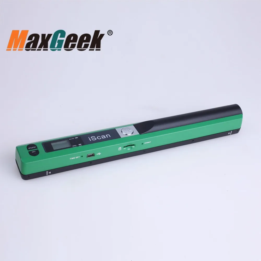 Maxgeek Iscan Scanner Portabel มือถือ A4 Scanner 900DPI สนับสนุน JPEG PDF สำหรับครอบครัวและสำนักงานใช้