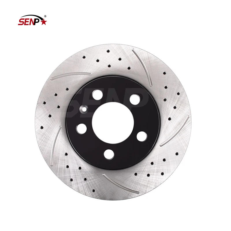 FRONT DRILLED GROOVED 256mm BRAKE DISCS FOR VW FOX BORA AUDI A3 8L 1.6 1.8 1.9 TDI  1J0615301D