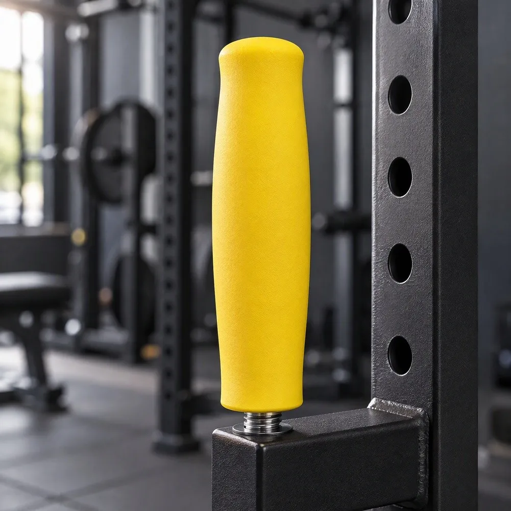 8 Pack Yellow Plastic Threaded Handle Grip Pull Knob For Gym Machine Strength Training Fitness Equipment Accessories