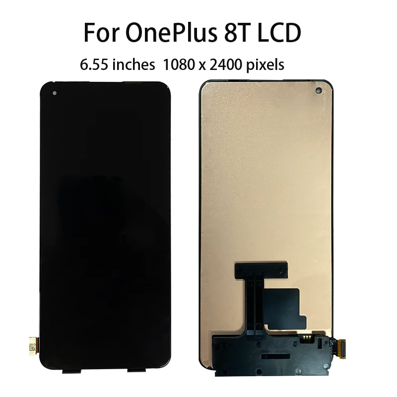 6.55\'\' AMOLED For OnePlus 8T LCD Display Touch Screen Digitizer Assembly For OnePlus 8T KB2001 KB2000 KB2003 LCD