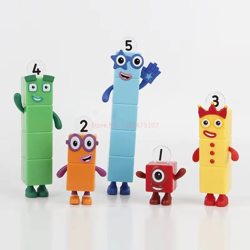 5 ชิ้น/เซ็ตจํานวนเทียน Action Figure Pvc รูปปั้นคอลเลกชันของเล่นเพื่อการศึกษาของขวัญวันเกิดพิเศษสําหรับเด็กเค้กตกแต่ง