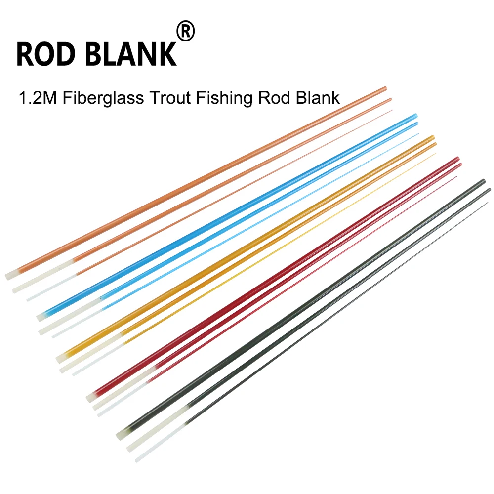 Rod Blank 2Pcs/Lot 1.2M 3 Sections Fiberglass Trout Rod Blank Power UL Trout Fishing Rod Building Rod DIY Component  Pole Repair