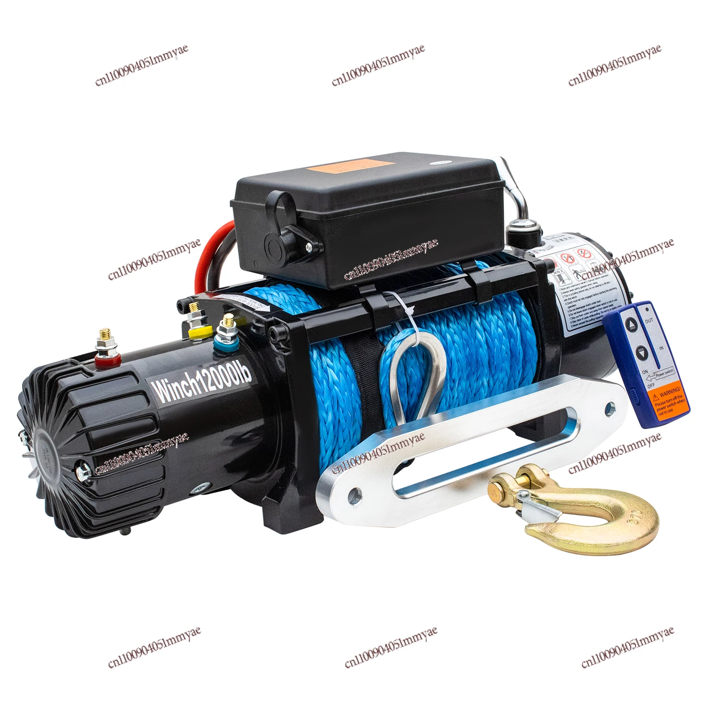 Electric winch truck crane traction small remote control winch 12v