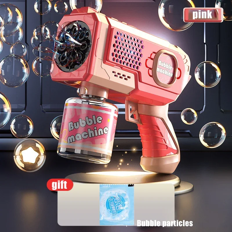Space Electric Automatic Machine Bubble Gun Summer Beach Bathing Outdoor Games Children Fantasy Kids Bubble Toys