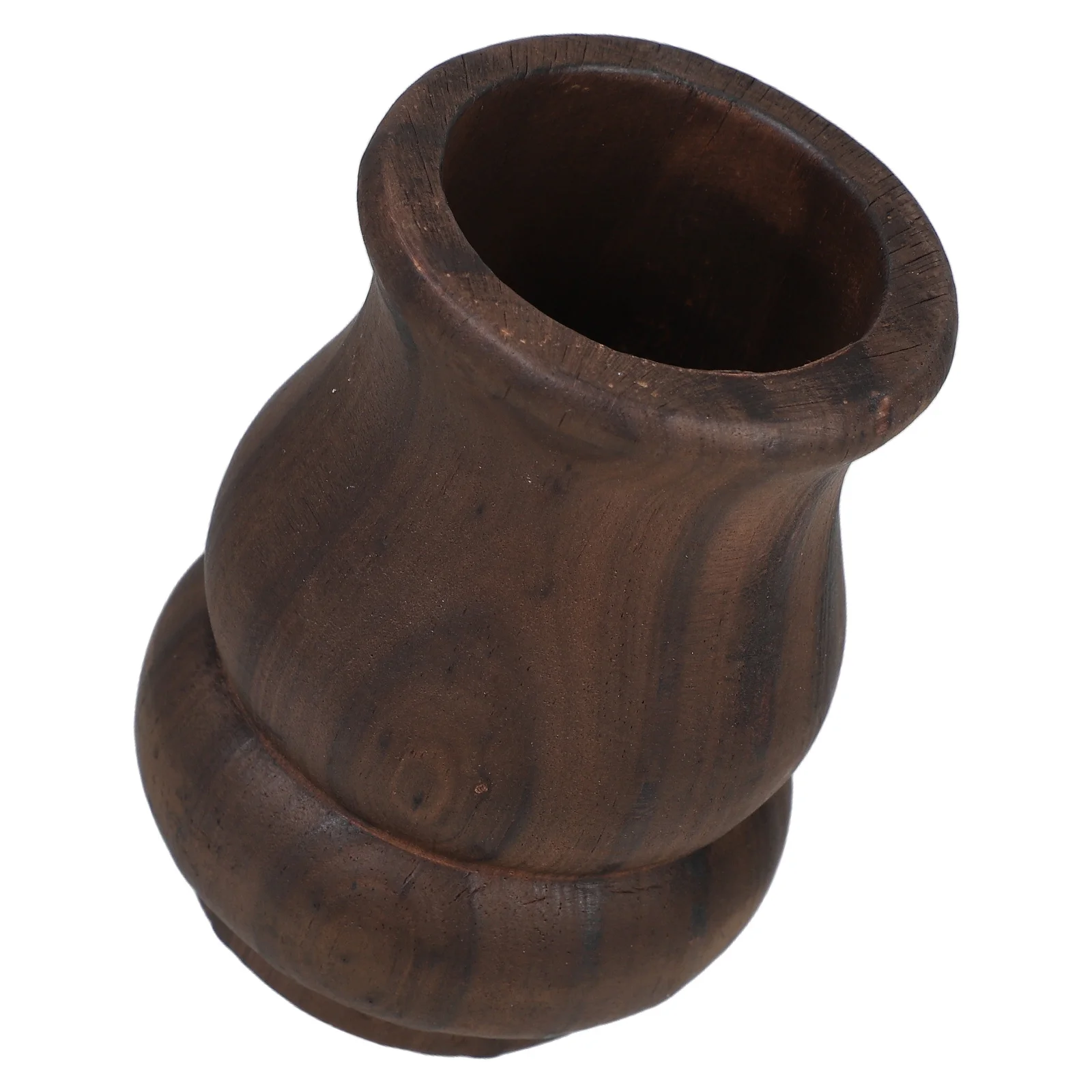 

Wooden Flower Vase Modern Decorative Vase for Dried Flowers Floral Arrangement and Home Decor Wood Vases