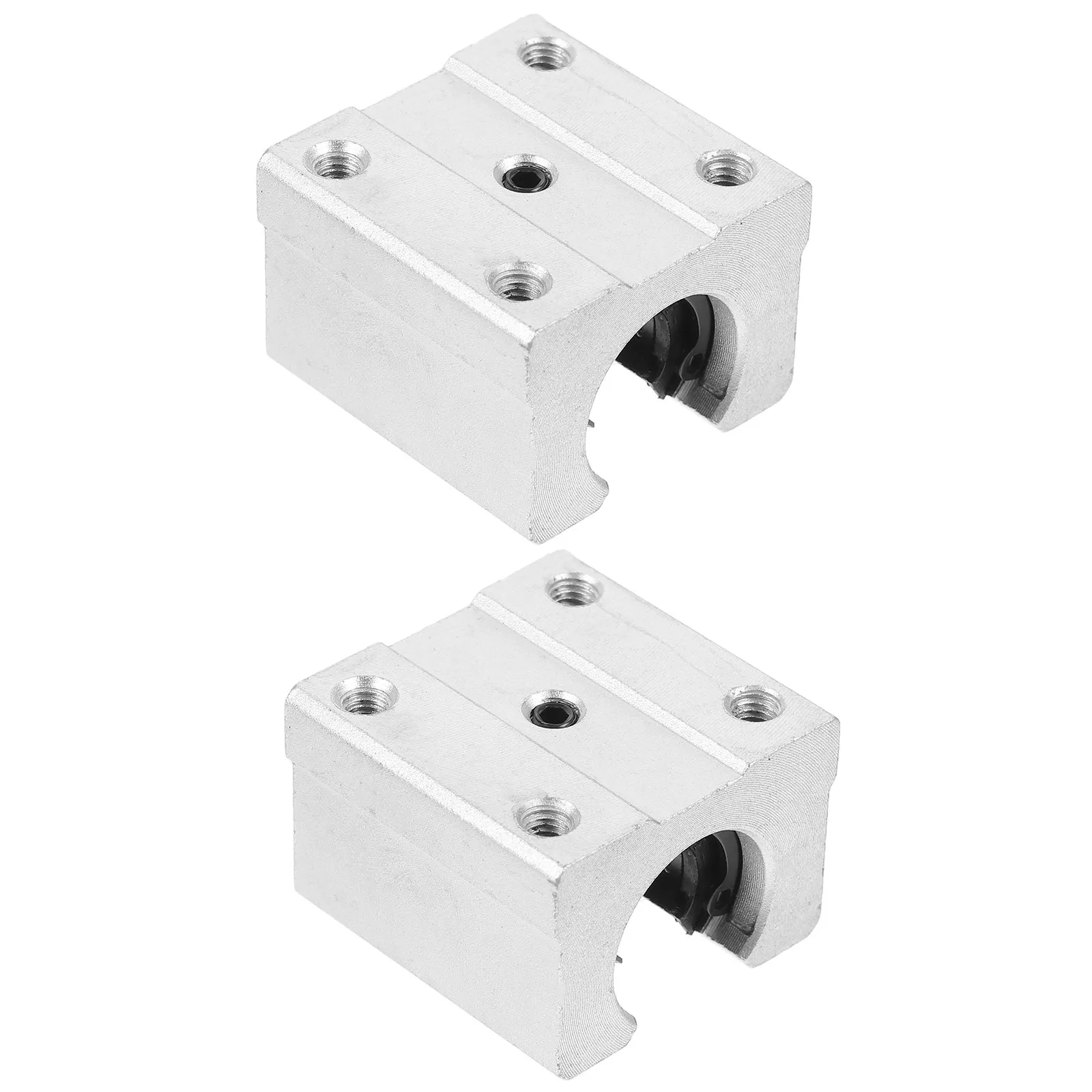 2Pcs Aluminum Alloy Linear Rail Sliding Block Open Design Low Friction High Precision Linear Motion Bearing Block for Cnc 3D