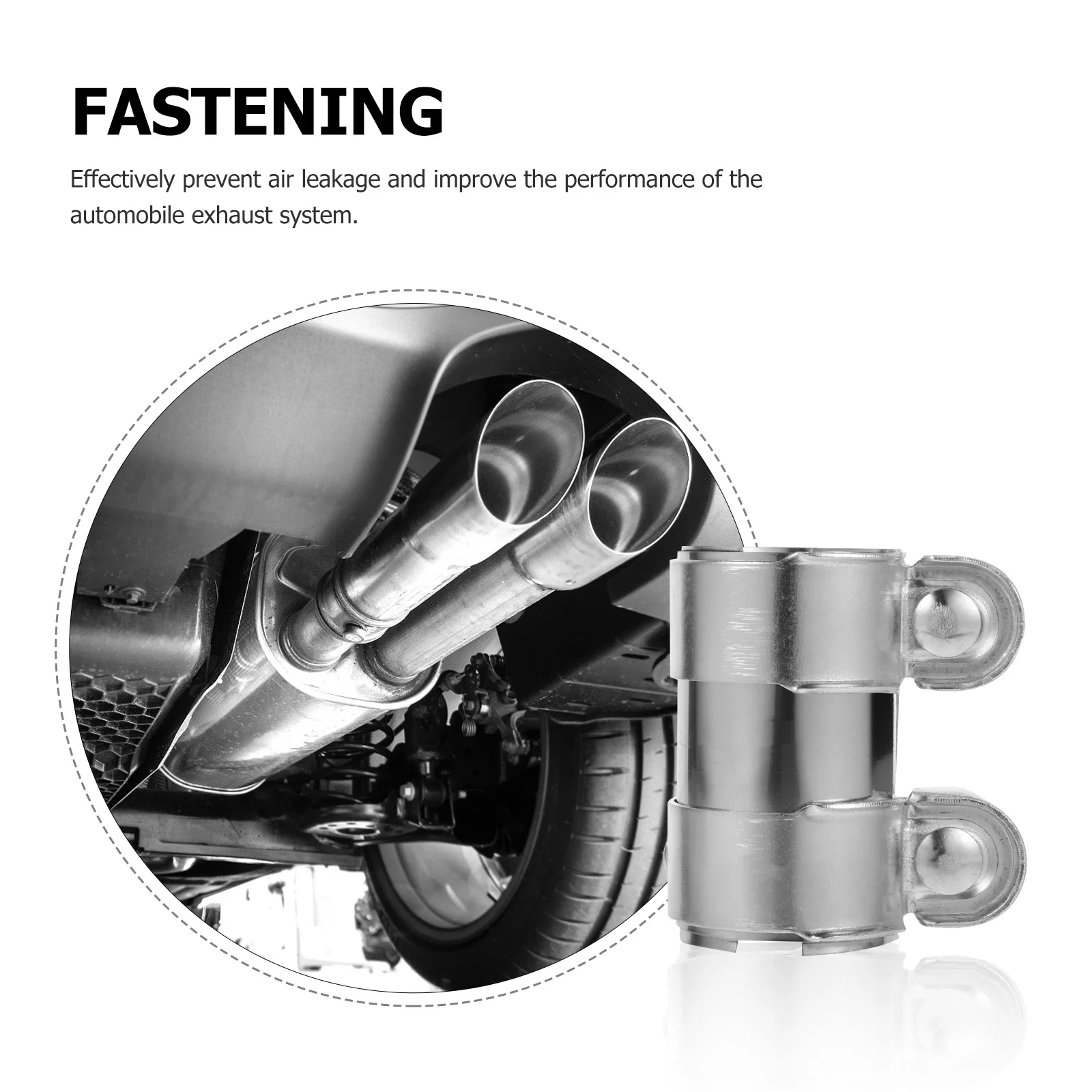 

Exhaust Band Clamp Stainless Steel Turbo Exhaust Tube Fixing Clamp Car Repair Automotive Replacement Clamps Repair