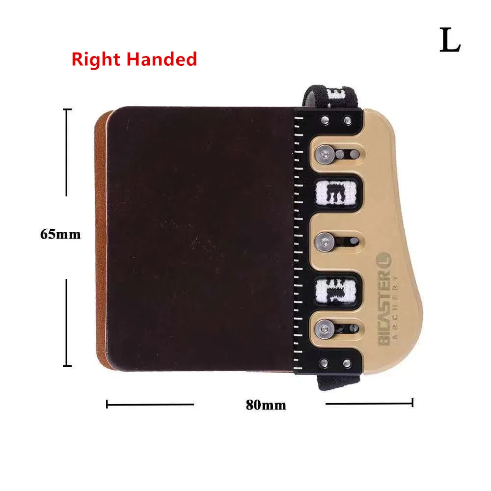 

﻿ Защитная пленка для пальцев Bicaster, кожаная + латунная пластина, аксессуары для стрельбы из лука PRO, высокое качество для стрельбы из лука