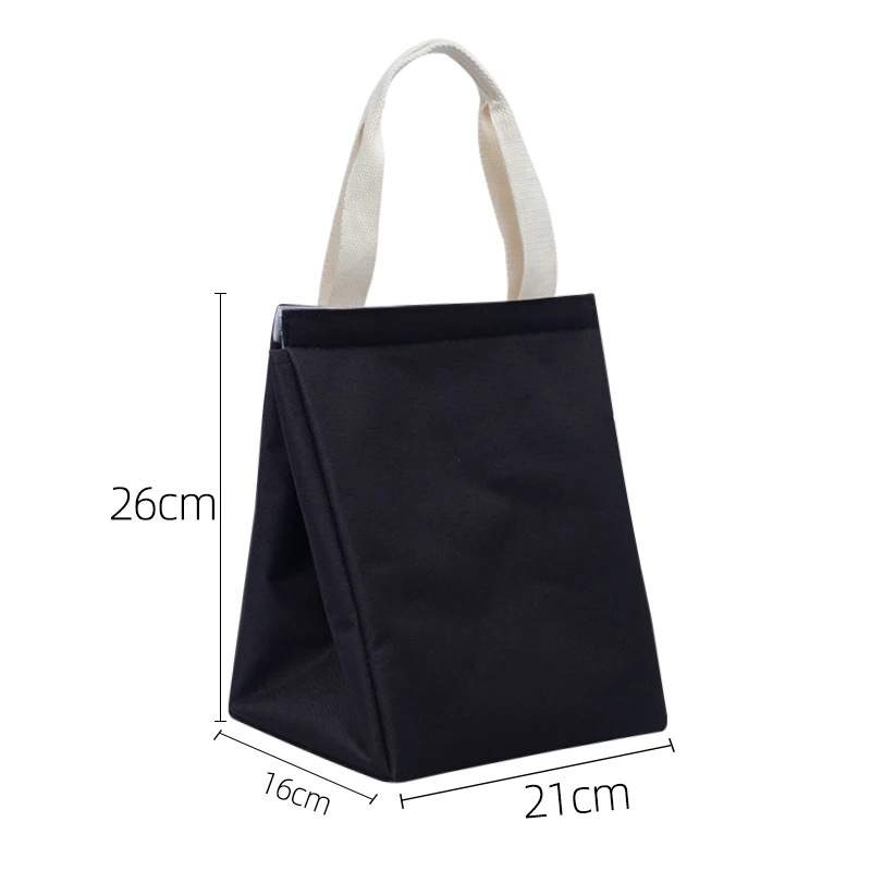 Mittagessen Tasche Wärmedämmung Lunch Box Lagerung Handtasche Einfarbig Multifunktionale Kind Schule Mittagessen Taschen Picknick Lebensmittel Beutel Neue – Detail 5