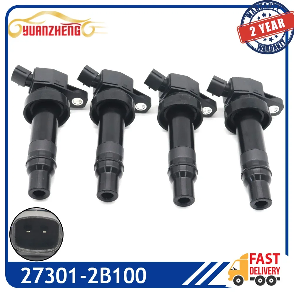 NEW 27301-2B100 Car Ignition Coil for Hyundai Accent Veloster i20 i30 Kia Rio Soul Rio5 1.6L L4 2012-2020 UF636 273012B100