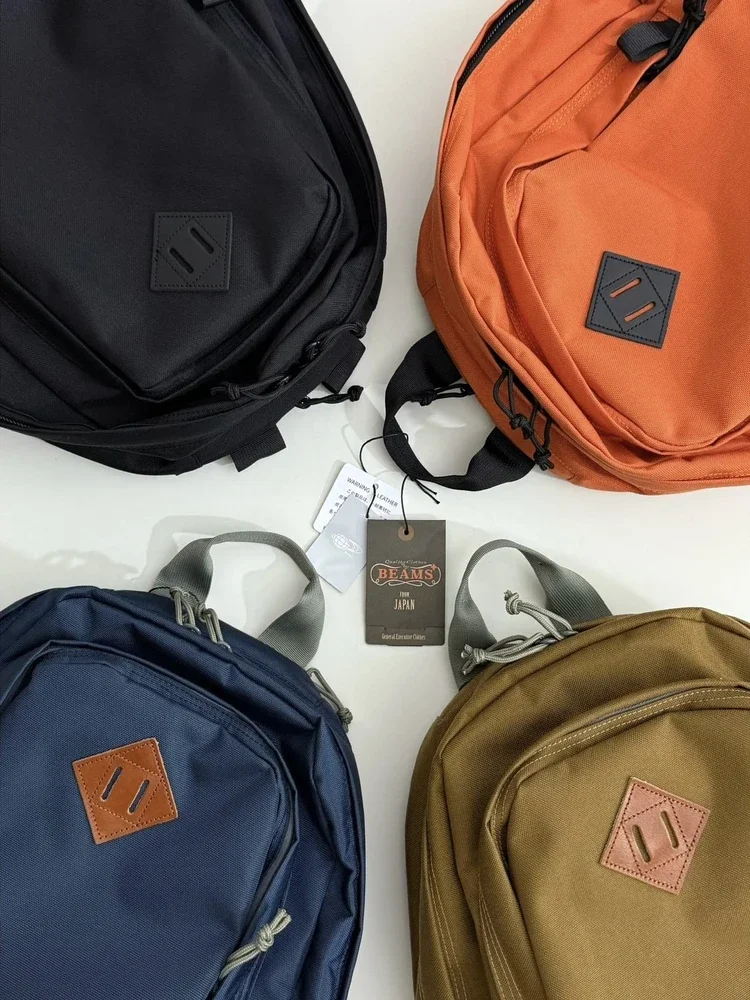 Japanese limited BMS retro outdoor leisure commuting nylon multi-position backpack