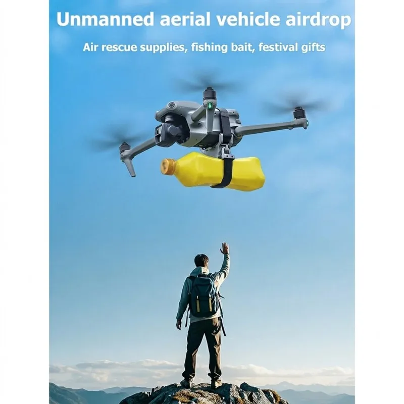 Drone Payload Release Thrower with Wireless Remote for Mini 4 Pro, Mavic 2, Mavic 3 Pro, Airdrop Device with Light Control