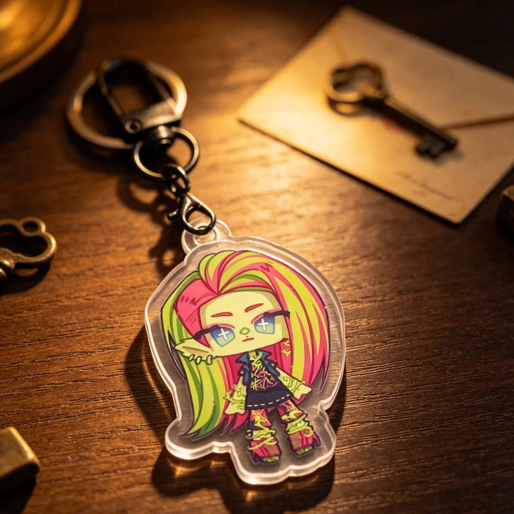 for Monster High Anime Peripheral Frankie Ghoulia Stein Draculaura Acrylic Keychain Exquisite Festival Gift Backpack Pendant