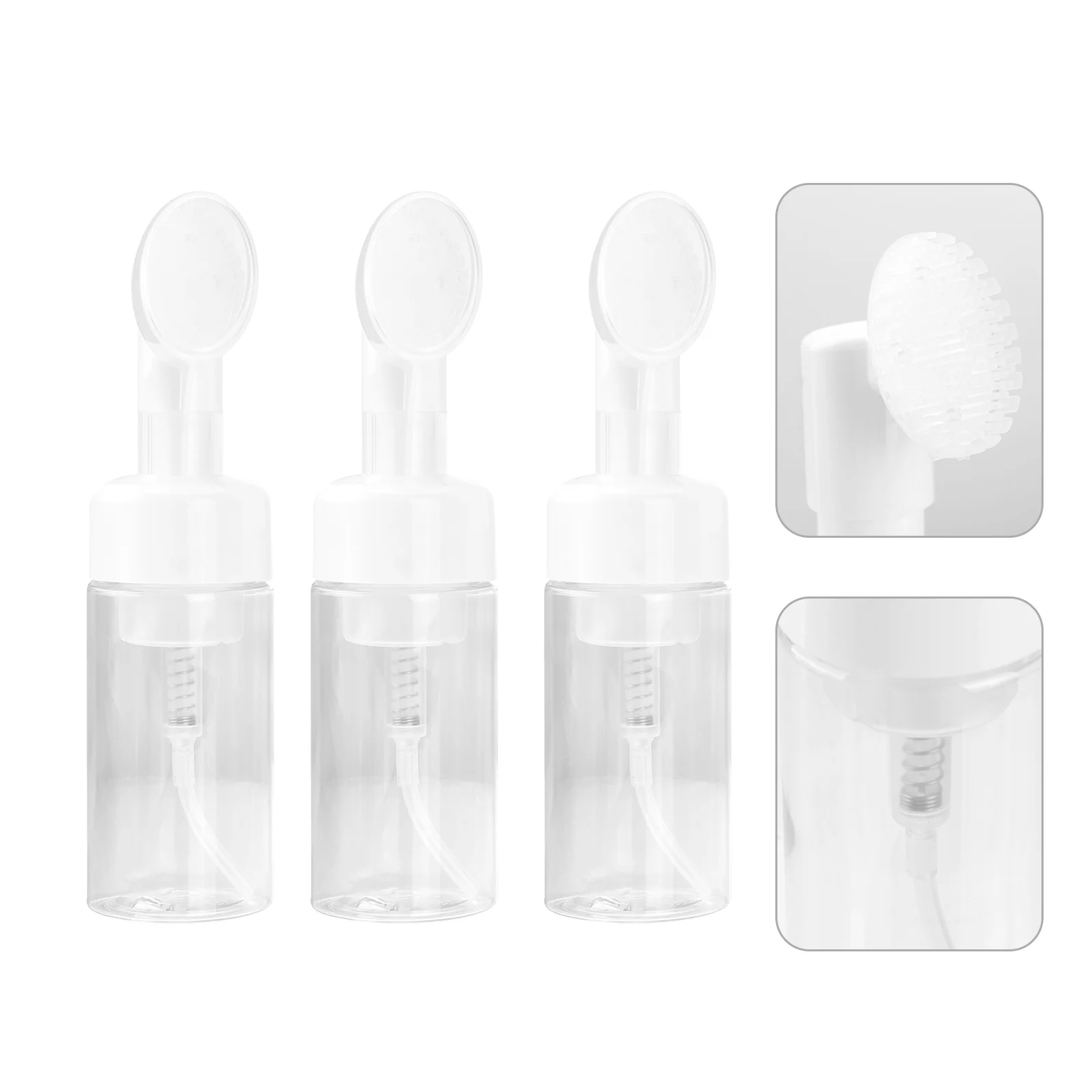 

3 Pcs Bottled Portable Foaming Soap Shampoo Liquid Sub Cosmetics Travel Dispenser Plastic Pet Mini Pump