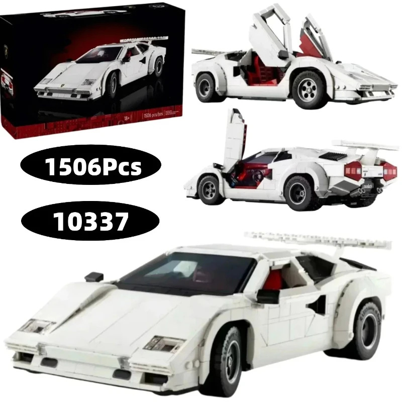 2026 NEW 10337 Countach 5000 QV Building Blocks Super Racing Car Model Classic Collection Bricks Cars Toys Boy Christmas Gift