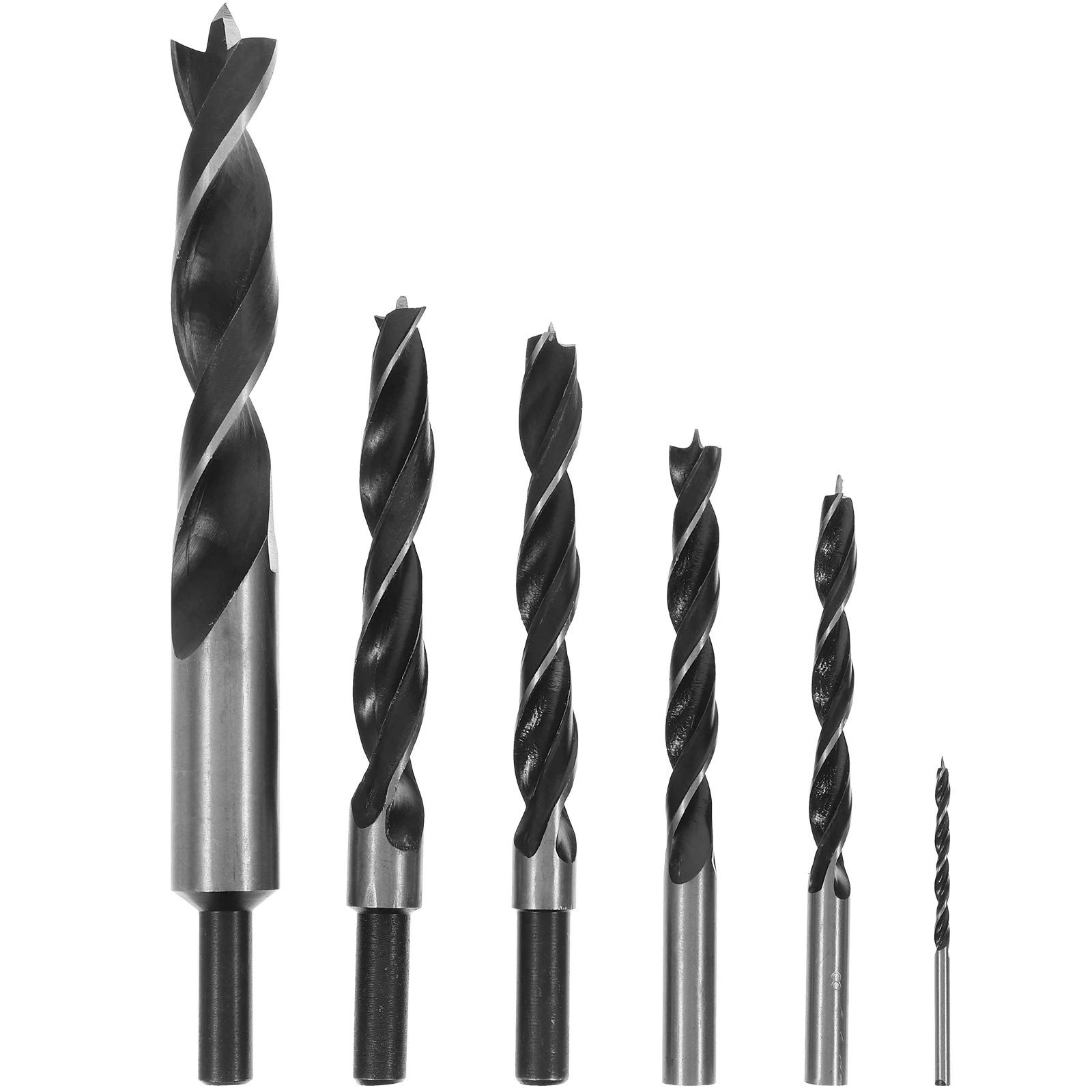 

6pcs Woodworking Drill Bit Set 3 8 Left H Bits for Metal Steel Craftsmanship Durable Tools Concrete Drilling Kit