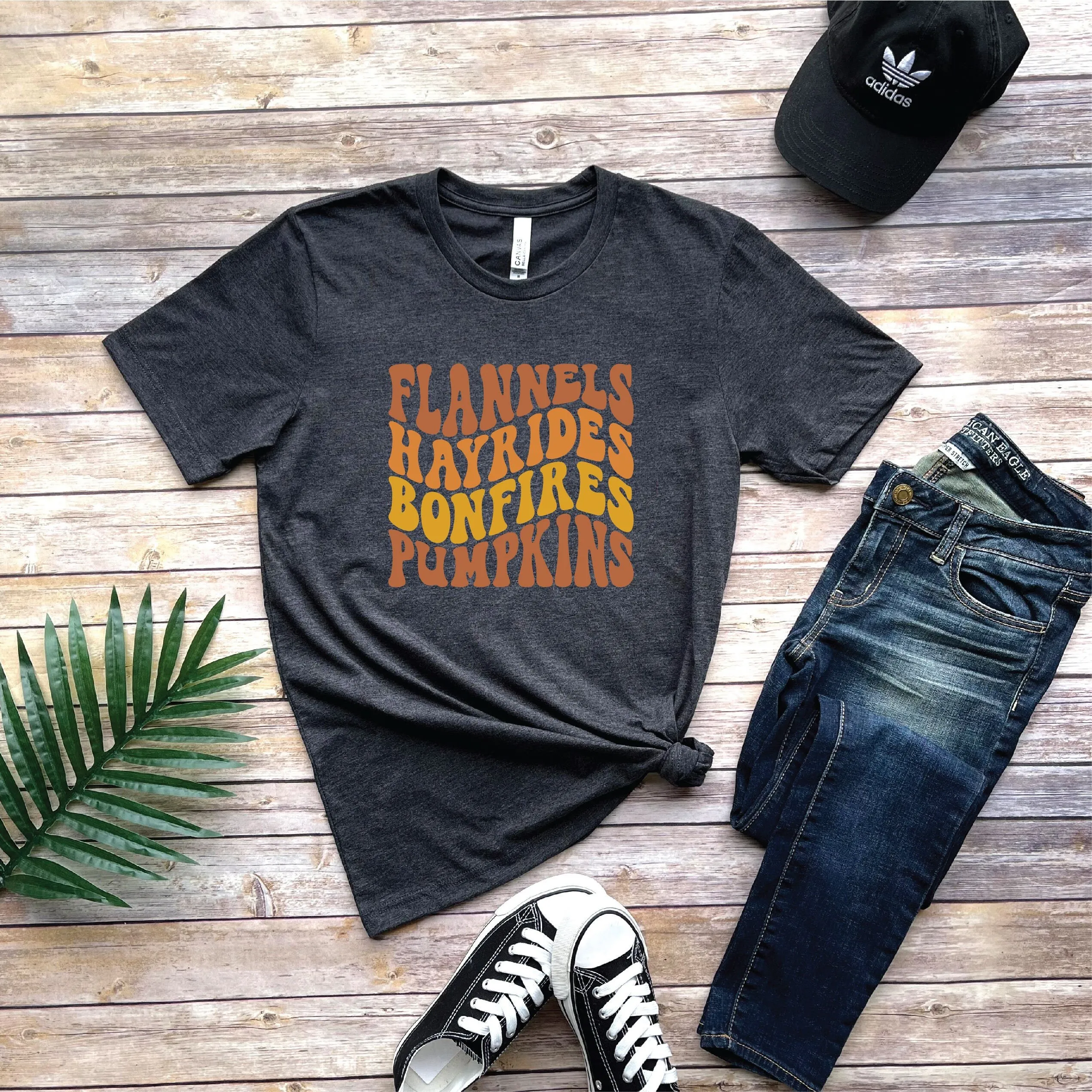 Flannels Pumpkins Hayrides Bonfires T Shirt Fall Funny Pumpkin Patch Thanksgiving