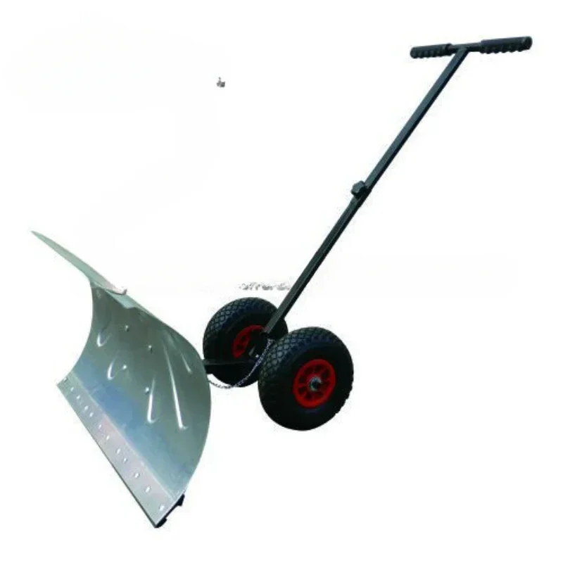 plow snow shovel snow pusher with wheels