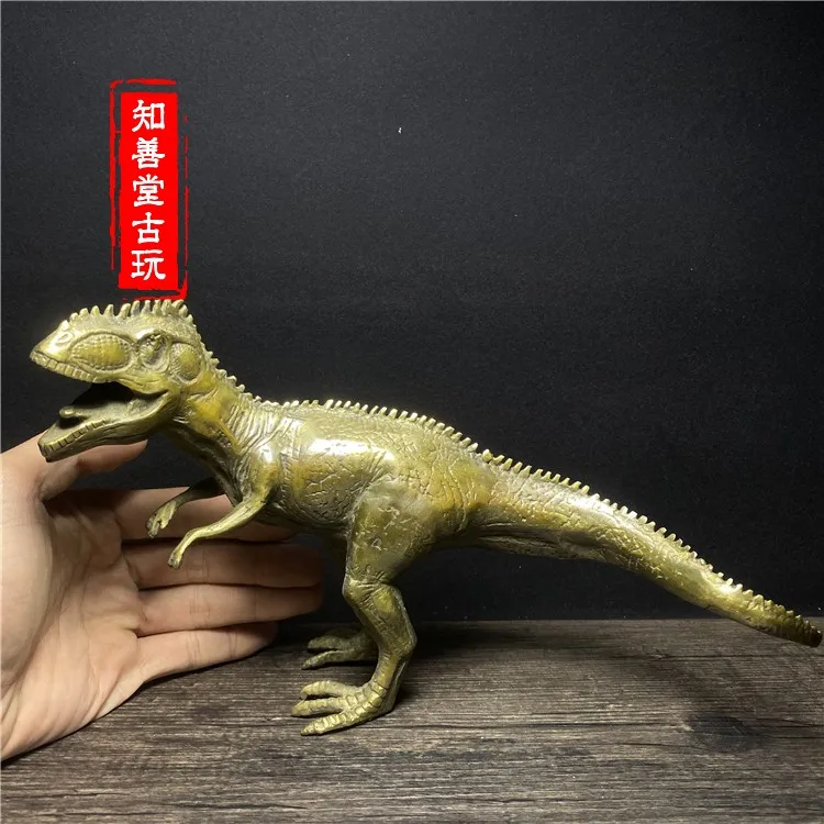 Pure copper dinosaur ornaments Tyrannosaurus Rex dinosaur copper home decoration handicraft decorations