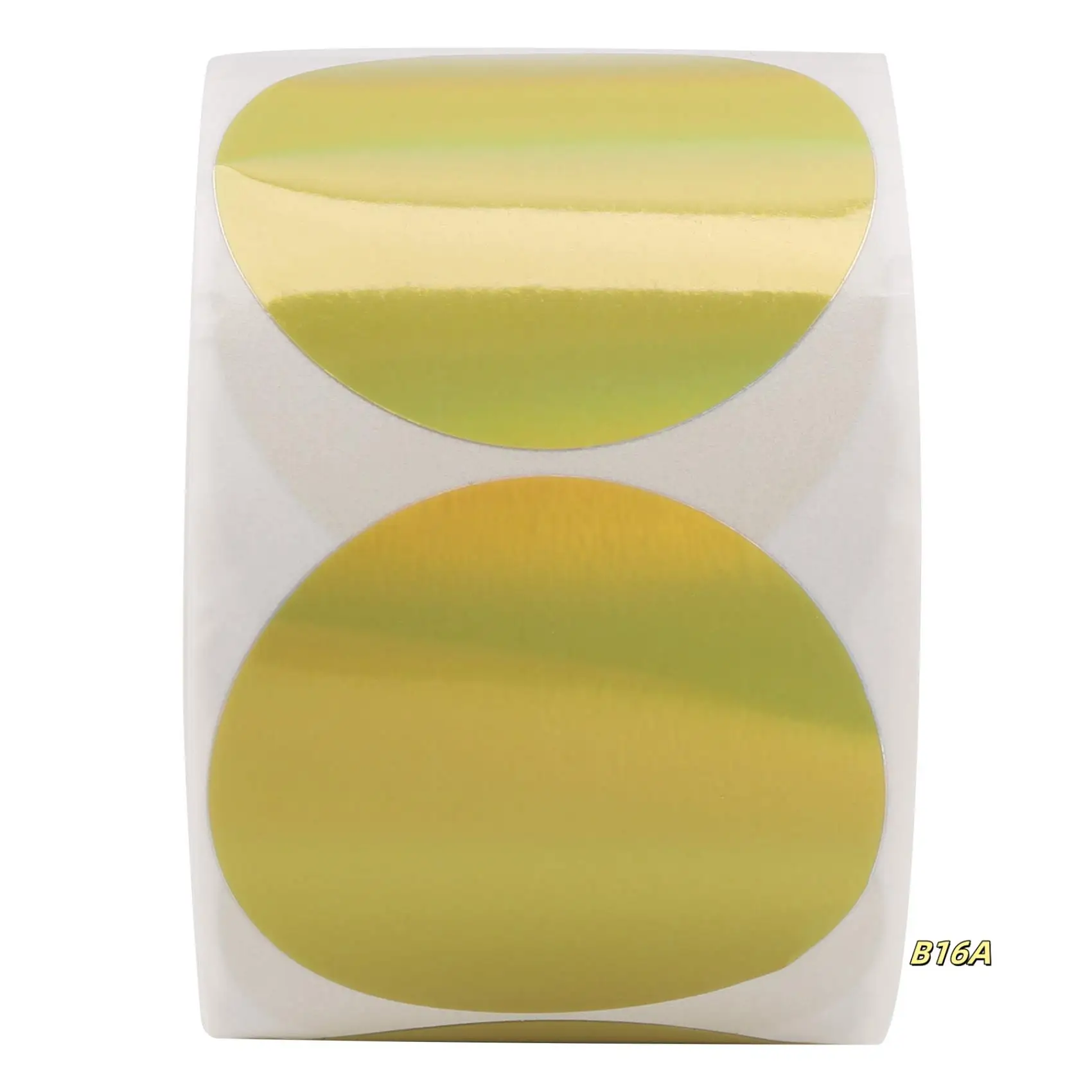 500 Pcs Gold Laser Stickers Label Printer Stickers Portable Printer Thermal Label Waterproof Stickers