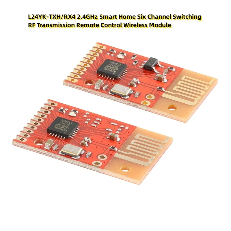 L24YK-TXH/RX4 2,4 GHz hogar inteligente conmutación de seis canales transmisión RF módulo inalámbrico de Control remoto
