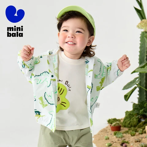 Детская солнцезащитная куртка Mini Bala из хлопка