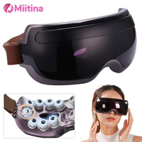Eye Massage Instrument Acupoint Vibration Hot Compress Eye Massager Bluetooth Music Relax Fatigue Acupressure Relief Health Care