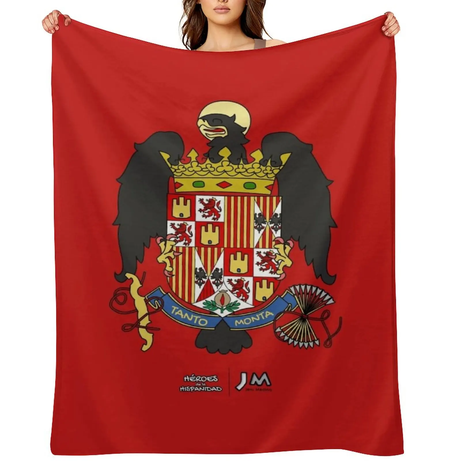 

Coat of Arms of the Catholic Monarchs - Heroes of the Hispanic World Throw Blanket Heavy for babies Blankets