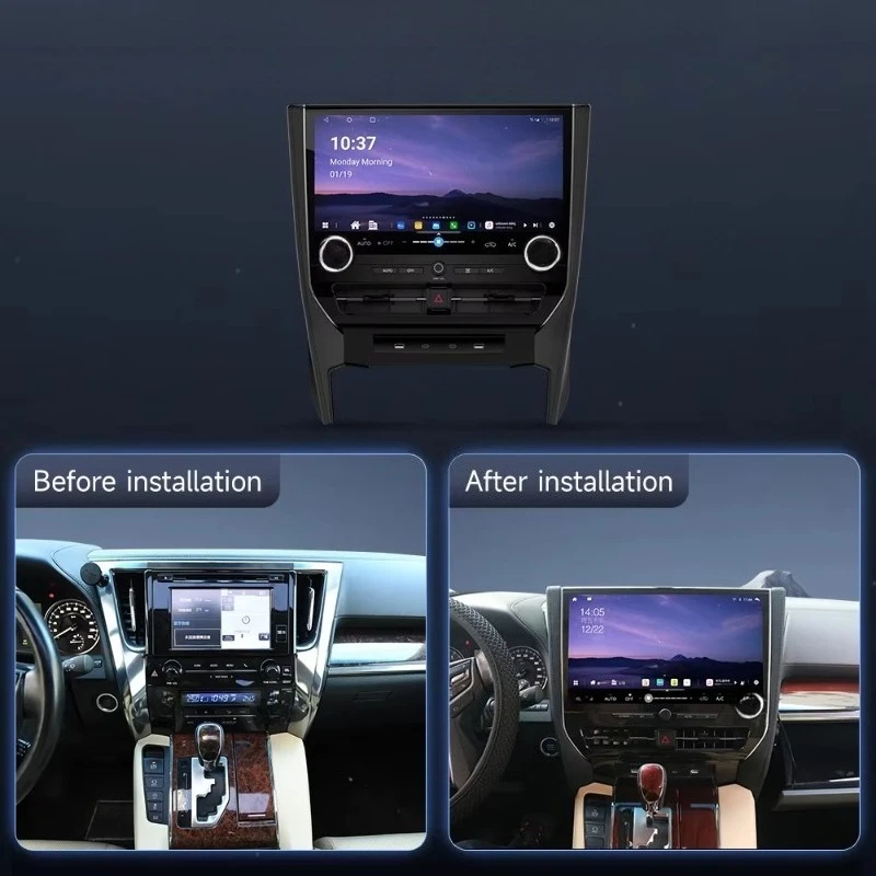 

GHive 8+128GB Android 15 Audio Radio Touch Screen Car Auto Navigation for Alphard 2014-2018