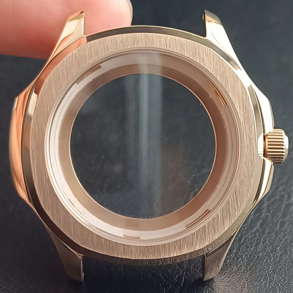 Dwayne Campbell 39,5 mm Edelstahl-Saphirglas, wasserdichtes Gehäuse mit Innenring, passend für NH35, NH36, NH70, Uhrwerk, Uhrenteile, Zubehör 9