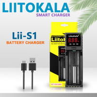 LiitoKala Lii-S1 Smart Charger for Including 18650, 26650, 16340 & More - Supports LiFePO4, Ni-MH, Ni-CD Batteries (1.2V)