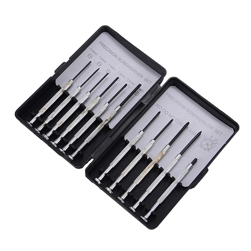 Home Mini 11 piece Precision Screwdriver Set Mini Watchmaking Tools Watch Jewelry Glasses Repair Tools