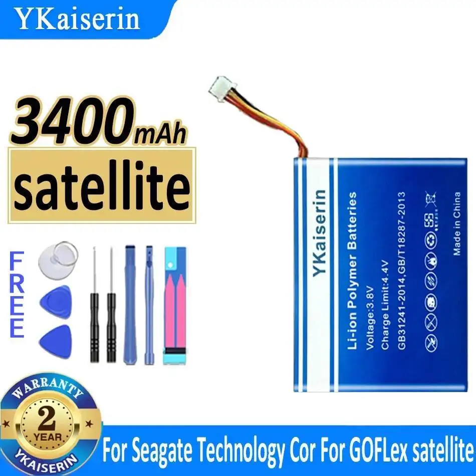 

3400Mah Wireless Portable Hard Drive Battery Safe Satellite For Seagate Technology Mobile Long-Lasting